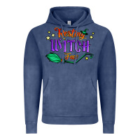 Vintage Denim resting witch face Vintage Hoodie - Jasminsmagicworld