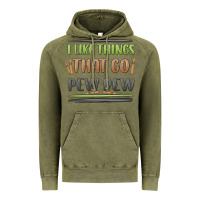 Vintage Olive i like things that go pew pew Vintage Hoodie - MaliasSmallBusiness