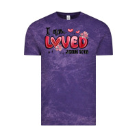 Cloud Purple i am loved john 3 16 Vintage Tee - MaliasSmallBusiness