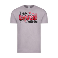 Vintage Zinc i am loved john 3 16 Vintage Tee - MaliasSmallBusiness