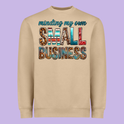 Minding My Own Small Business Bbs Heavyweight Sweatshirt Designed By Bundleandbundleshop