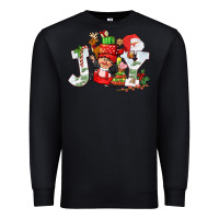 Black christmas joy girl gnome Premium Sweatshirt - CowGirlArtShop
