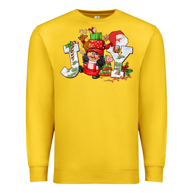 Christmas Joy Girl Gnome Premium Sweatshirt by CowGirlArtShop | Teevron