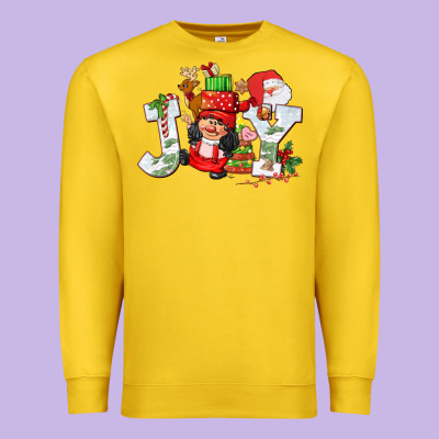 Christmas Joy Girl Gnome Premium Sweatshirt Designed By Cowgirlartshop