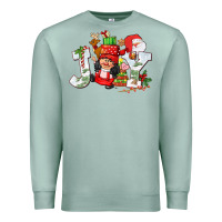 Seafoam christmas joy girl gnome Premium Sweatshirt - CowGirlArtShop
