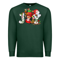 Sports Green christmas joy girl gnome Premium Sweatshirt - CowGirlArtShop