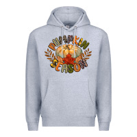 Heather Grey pumpkin season Premium Hoodie - CowGirlArtShop