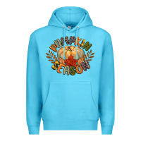 Ocean Blue pumpkin season Premium Hoodie - CowGirlArtShop