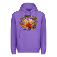 Purple pumpkin season Premium Hoodie - CowGirlArtShop