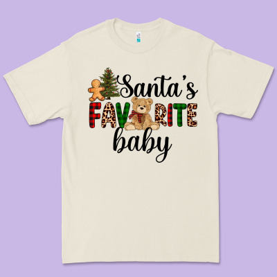 Santa's Favorite Baby Premium Tee Designed By Adodesignshop