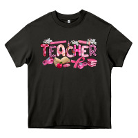 Asphalt breast cancer teacher Heavy Core Tee - Artiststas