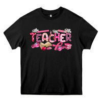 Black breast cancer teacher Heavy Core Tee - Artiststas