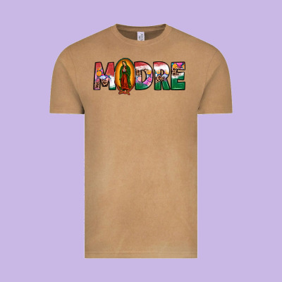 Mexican Flag Our Lady Of Guadalupe Madre Vintage Tee Designed By Jahusdesignshop