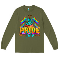 Army Green LGBTQ+ Pride Tribe Long Sleeve Tee - BundleAndBundleShop
