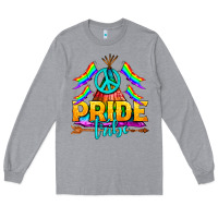 Heather Grey LGBTQ+ Pride Tribe Long Sleeve Tee - BundleAndBundleShop