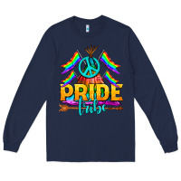 Navy LGBTQ+ Pride Tribe Long Sleeve Tee - BundleAndBundleShop