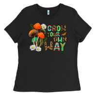 Black grow your own way Ladies Tee - AdoDesignShop