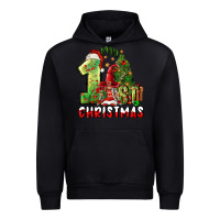 Black first christmas Urban Hoodie - FaDigitalArtStudio