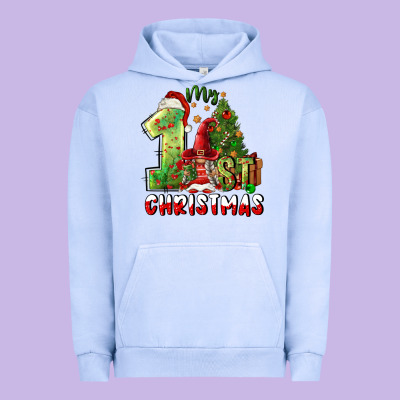 First Christmas Urban Hoodie Designed By Fadigitalartstudio