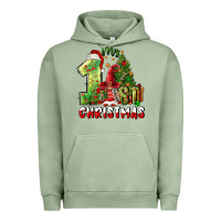 Pigment Oil Green first christmas Urban Hoodie - FaDigitalArtStudio