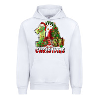 White first christmas Urban Hoodie - FaDigitalArtStudio