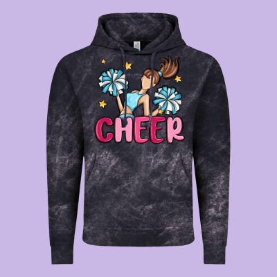 Cheer Vintage Hoodie Designed By Maliassmallbusiness