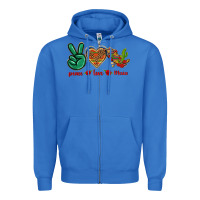 True Royal Peace Love Mexico Zipper Hoodie - texasbilliewilder