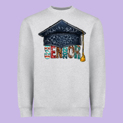 Senior 2023 Graduation Hat Bbs Heavyweight Sweatshirt Designed By Bundleandbundleshop