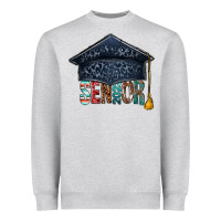 Heather Grey senior 2023 graduation hat bbs Heavyweight Sweatshirt - BundleAndBundleShop