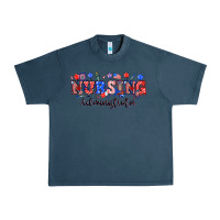 Midnight Navy 4th of july nursing administrator Urban Heavy Tee - NancyCooperArtShop