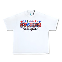 4th Of July Nursing Administrator Urban Heavy Tee | Teevron