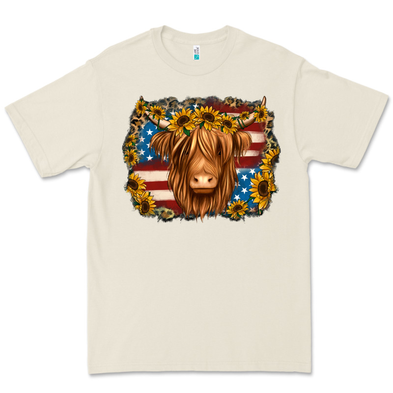 4th Of July Shaggy Cow Premium Tee by Jasminsmagicworld | Teevron
