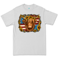 Dove Grey 4th of july shaggy cow Premium Tee - Jasminsmagicworld