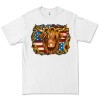White 4th of july shaggy cow Premium Tee - Jasminsmagicworld