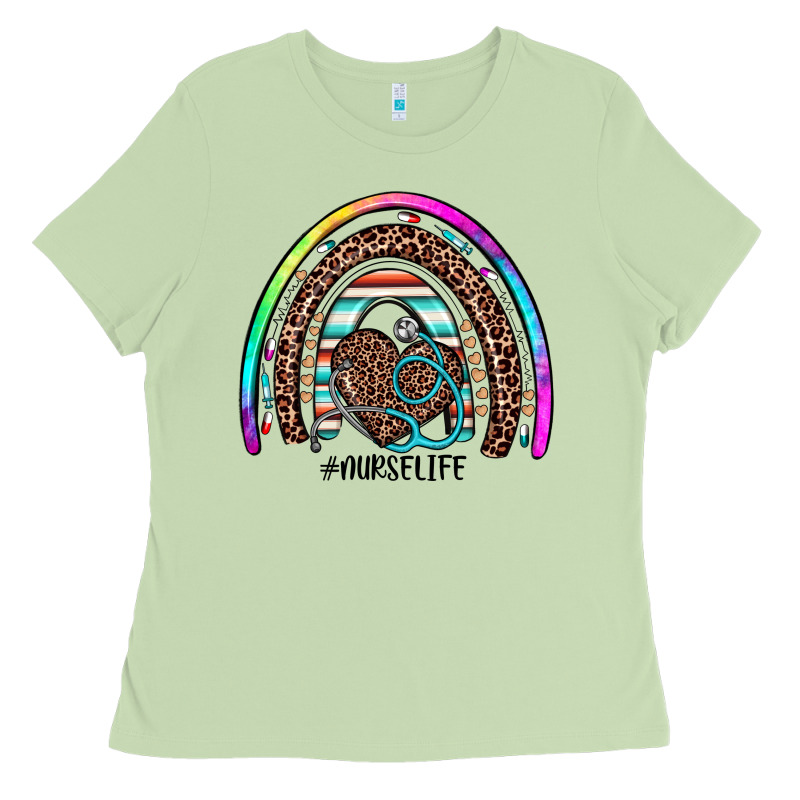 Nurse Life Rainbow Ladies Tee by JahusDesignShop | Teevron
