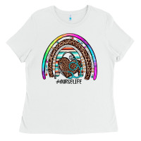 White nurse life rainbow Ladies Tee - JahusDesignShop