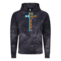 Cloud Black i can do all things through christ who strengthens Vintage Hoodie - MaliasSmallBusiness