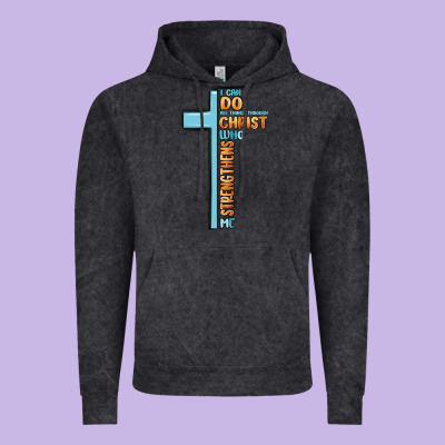 I Can Do All Things Through Christ Who Strengthens Vintage Hoodie Designed By Maliassmallbusiness