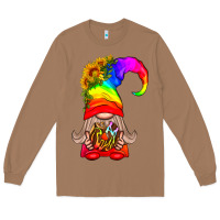 Toasted Coconut LGBTQ+ Pride Gnome With Donut Long Sleeve Tee - BundleAndBundleShop