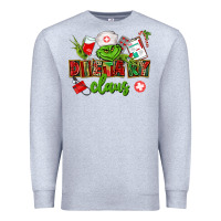 Heather Grey dietary claus Premium Sweatshirt - CowGirlArtShop