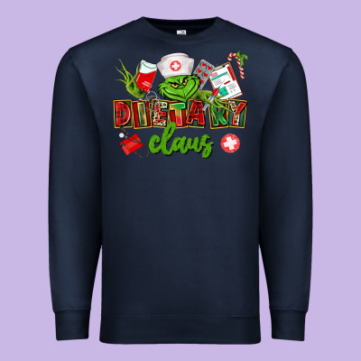 Dietary Claus Premium Sweatshirt Designed By Cowgirlartshop