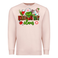 Pale Pink dietary claus Premium Sweatshirt - CowGirlArtShop