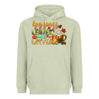 Matcha leaves and lattes Heavyweight Hoodie - CowGirlArtShop