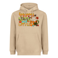 Mushroom leaves and lattes Heavyweight Hoodie - CowGirlArtShop
