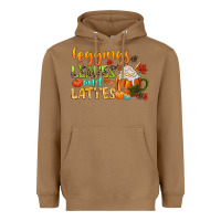 Toasted Coconut leaves and lattes Heavyweight Hoodie - CowGirlArtShop