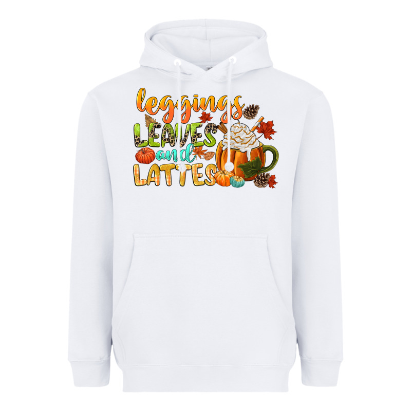 Leaves And Lattes Heavyweight Hoodie by CowGirlArtShop | Teevron