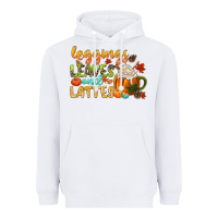 White leaves and lattes Heavyweight Hoodie - CowGirlArtShop