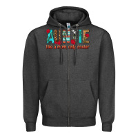 Charcoal Heather Auntie Like a Mom Only Cooler Zipper Hoodie - texasbilliewilder
