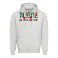 Dove Grey Auntie Like a Mom Only Cooler Zipper Hoodie - texasbilliewilder