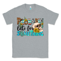 Heather Grey probably late for something Classic Tee - NancyCooperArtShop